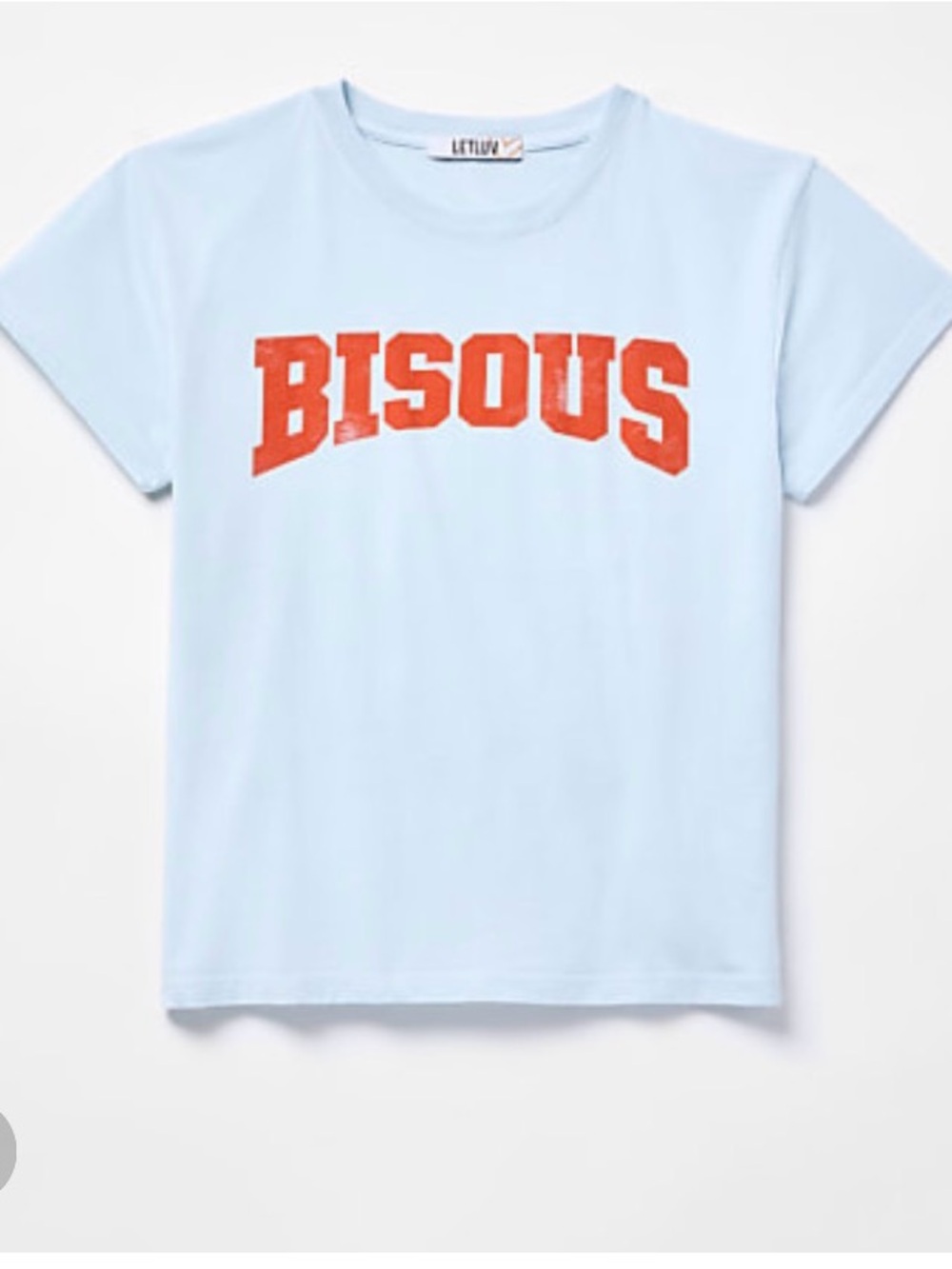 LetLuv XS 'Bisous' Tee